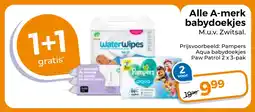 Trekpleister Alle A merk babydoekjes aanbieding