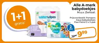 Trekpleister Alle A merk babydoekjes aanbieding