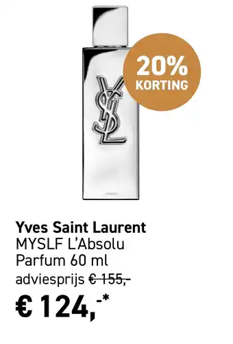 Mooi parfumerie Yves Saint Laurent MYSLF L'Absolu Parfum aanbieding