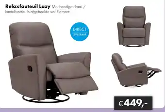 Woonsquare Relaxfauteuil Lazy aanbieding