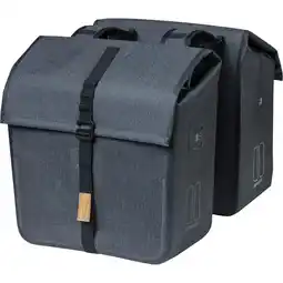 ANWB Basil tas dubbel Urban dry charcoal melee 50L Donker Grijs aanbieding