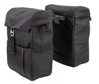 ANWB New Looxs Dubbele Fietstas Vigo Atran 37 L Zwart aanbieding
