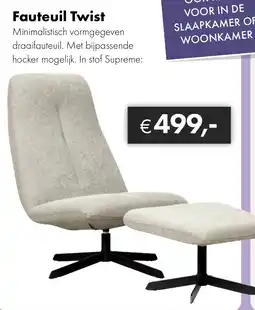 Woonsquare Fauteuil Twist aanbieding