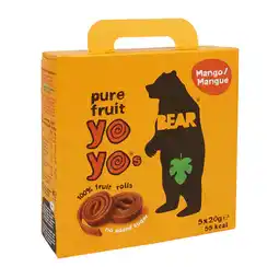 Holland & Barrett Bear Yoyo Mango Fruitrolletjes (100gr) aanbieding