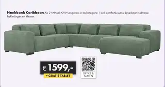 Woonsquare Hoekbank Caribbean aanbieding