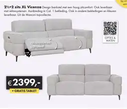 Woonsquare 2 1/2+2 zits XL Vicenza aanbieding