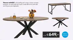 Woonsquare Varese eettafel aanbieding