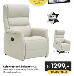 Woonsquare Relaxfauteuil Salerno In Cat. 1 aanbieding