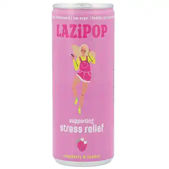 Holland & Barrett Lazipop Supporting Stress Relief Framboos & Jasmijn - 250ml aanbieding