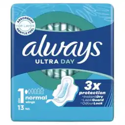 De Online Drogist Always Ultra Normal Maandverband Met Vleugels aanbieding