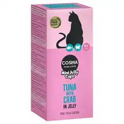 Zooplus Cosma Mini Jelly Cups 6 x 25 g - Tonijn/Kreeft aanbieding