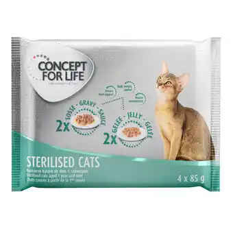 Zooplus Concept for Life Probeerpakket 4 x 85 g - Sterilised aanbieding