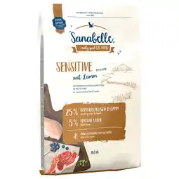 Zooplus 2x10kg Sensitive met Lam Sanabelle Kattenvoer aanbieding