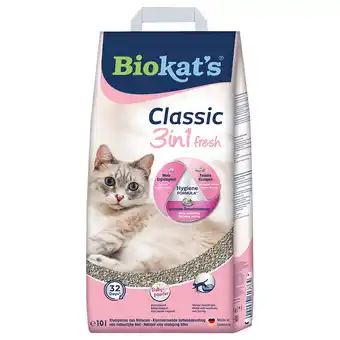 Zooplus 2x10L Babypoedergeur Classic Fresh 3in1 Biokat's Kattenbakvulling aanbieding