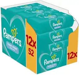 De Online Drogist Pampers Fresh Clean Babydoekjes Multiverpakking aanbieding