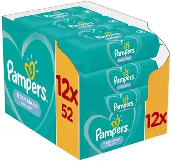 De Online Drogist Pampers Fresh Clean Babydoekjes Multiverpakking aanbieding