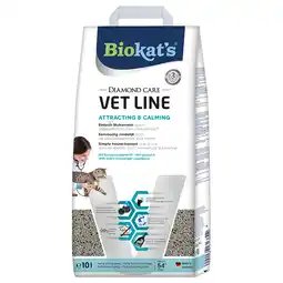 Zooplus 2x10L Vet Line Attracting & Calming Biokat's Diamond Care Kattenbakvulling aanbieding