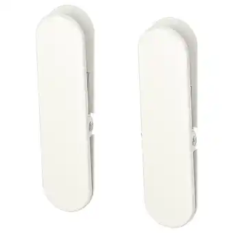 IKEA SkÅdis witte organizers, metalen clips, rechthoekig, strak design aanbieding