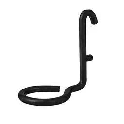 IKEA SkÅdis zwarte metalen haak, gebogen ontwerp voor het organiseren van gereedschap aanbieding