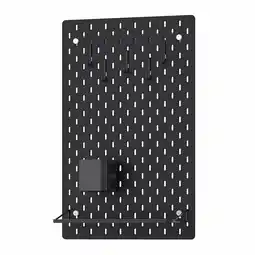 IKEA SkÅdis Ophangbord, combinatie, zwart, 36x56 cm aanbieding