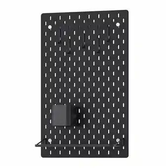IKEA SkÅdis Ophangbord, combinatie, zwart, 36x56 cm aanbieding