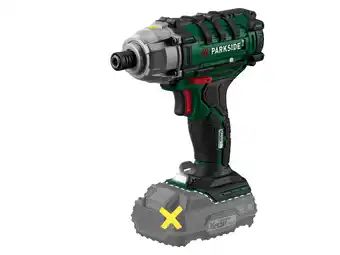 Lidl PARKSIDE Accu-slagmoersleutel 20 V zonder accu en lader aanbieding