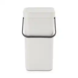 Amazon Brabantia Sort & Go Prullenbak, Afvalemmer, Light Grey , 12 Liter aanbieding