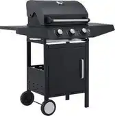 Bol.com Lousiana Gasbarbecue - 3 branders - Zwart aanbieding