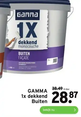 GAMMA GAMMA 1x dekkend Buiten aanbieding