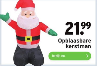 GAMMA Opblaasbare kerstman aanbieding