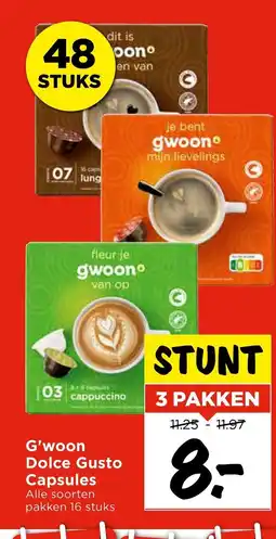 Vomar Voordeelmarkt G'woon Dolce Gusto Capsules aanbieding