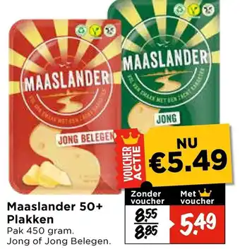 Vomar Voordeelmarkt Maaslander 50+ Plakken aanbieding