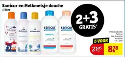 Kruidvat Sanicur en Melkmeisje douche aanbieding