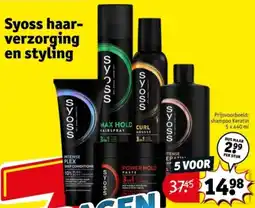 Kruidvat Syoss haarverzorging en styling aanbieding