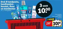 Kruidvat Oral-B tandpasta, handtandenborstel, floss en mondwater aanbieding