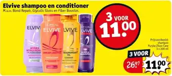 Kruidvat Elvive shampoo en conditioner aanbieding