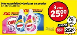Kruidvat Omo wasmiddel vloeibaar en poeder aanbieding