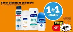 Kruidvat Sanex Deodorant en Douche aanbieding