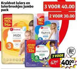 Kruidvat Kruidvat luiers en luierbroekjes jumbo pack aanbieding