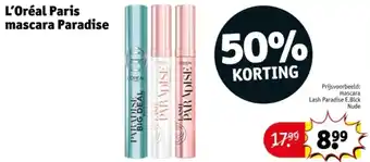 Kruidvat L'Oréal Paris mascara Paradise aanbieding