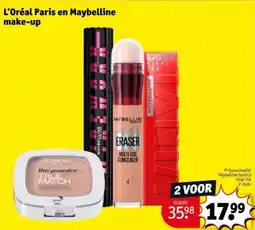 Kruidvat L'Oréal Paris en Maybelline make-up aanbieding