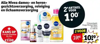 Kruidvat Alle Nivea dames- en heren gezichtsverzorging, reiniging en lichaamsverzorging aanbieding