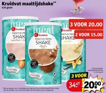 Kruidvat Kruidvat maaltijdshake aanbieding