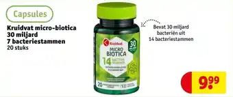 Kruidvat Kruidvat micro-biotica 30 miljard 7 bacteriestammen aanbieding