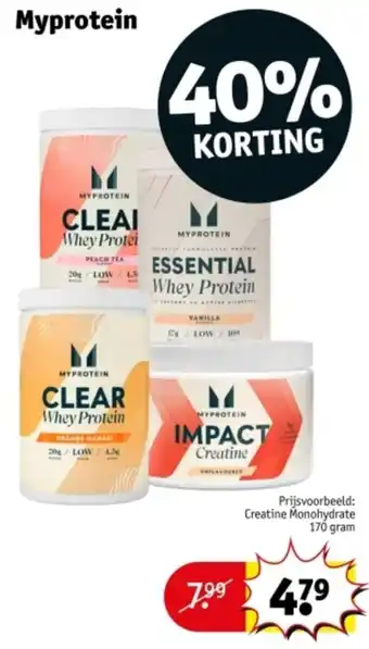 Kruidvat Myprotein aanbieding