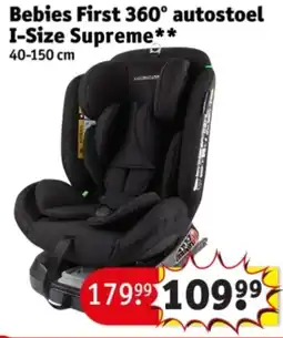 Kruidvat Bebies First 360° autostoel I-Size Supreme aanbieding