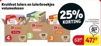 Kruidvat Kruidvat luiers en luierbroekjes volumedozen aanbieding