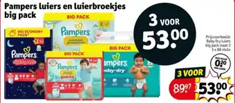 Kruidvat Pampers luiers en luierbroekjes big pack aanbieding