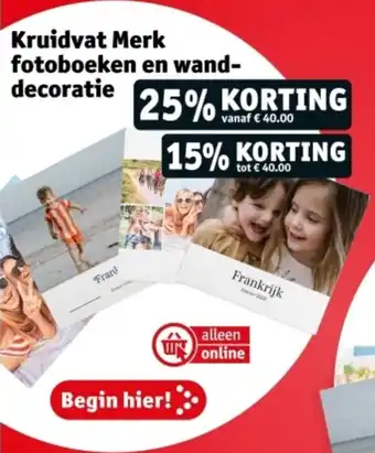 Kruidvat Kruidvat Merk fotoboeken en wand decoratie aanbieding