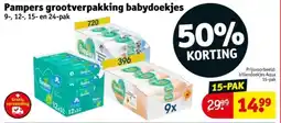 Kruidvat Pampers grootverpakking babydoekjes aanbieding